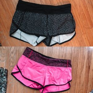 Two pairs of lulu lemon shorts